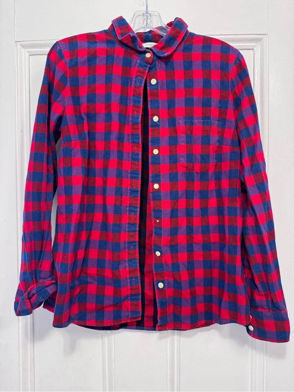 J. Crew Red and Blue Buffalo Plaid Button-Down Shirt